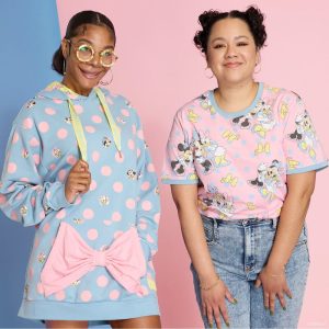 Minnie Mouse Pastel Polka Dot Unisex Hoodie