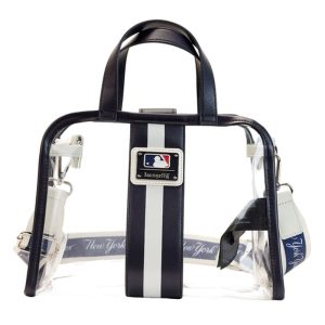 MLB NY Yankees Clear Tote Crossbody Stadium Bag with Pouch 