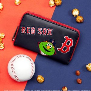 MLB Boston Red Sox Patches Zip Around Wallet