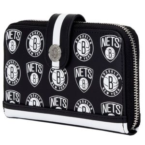 NBA Brooklyn Nets Logo Zip Around Wallet