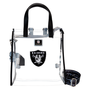 NFL Las Vegas Raiders Clear Convertible Backpack & Tote Crossbody Stadium Bag
