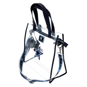 NFL Dallas Cowboys Clear Convertible Backpack & Tote Crossbody Stadium Bag