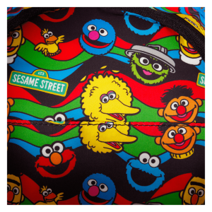 Sesame Street Lenticular Retro TV Triple Lenticular Crossbody Bag