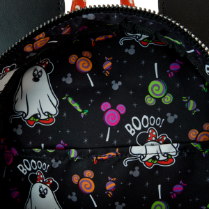 Limited Edition Minnie Mouse Ghost Costume Glow Sequin Mini Backpack