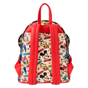 Mickey & Friends Classic All-Over Print Mini Backpack With Ear Headband