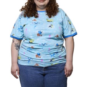 Finding Nemo 20th Anniversary Bubbles All-Over Print Unisex Ringer Tee 