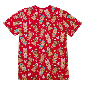 Mickey & Friends Gingerbread Cookie All-Over Print Unisex Tee 