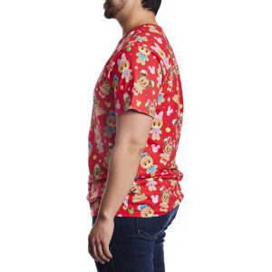 Mickey & Friends Gingerbread Cookie All-Over Print Unisex Tee 