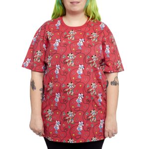 Western Mickey & Minnie Lasso All-Over Print Unisex Tee 