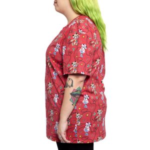 Western Mickey & Minnie Lasso All-Over Print Unisex Tee 