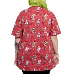 Western Mickey & Minnie Lasso All-Over Print Unisex Tee 