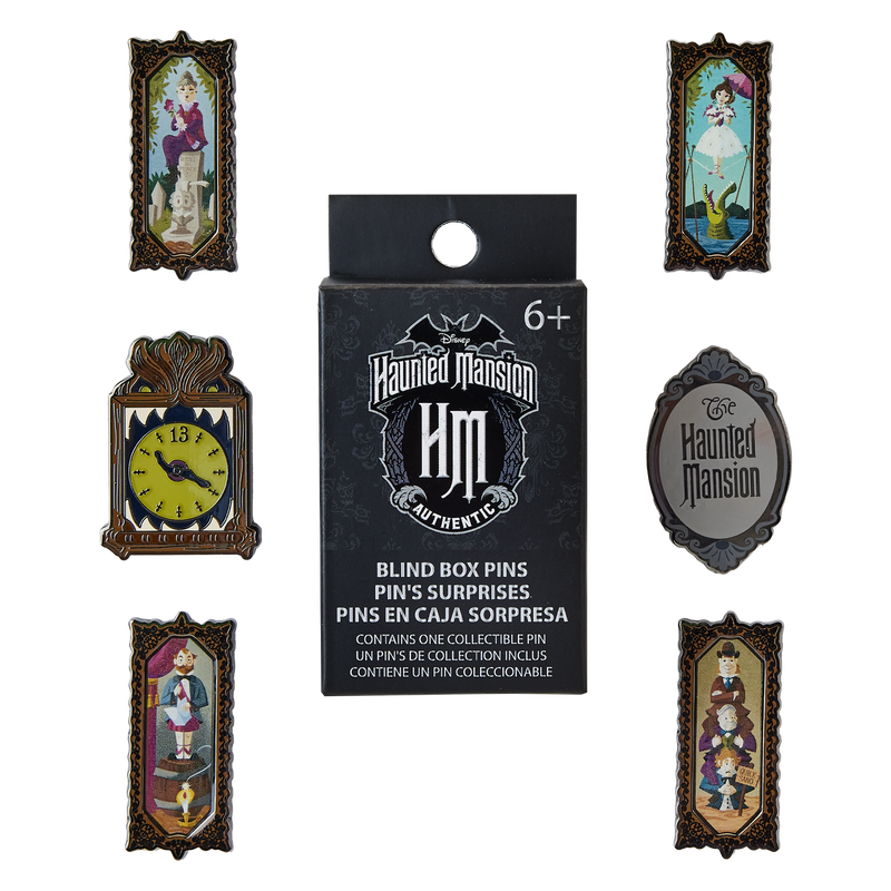 Haunted Mansion Stretching Room Portraits Mystery Box Pin