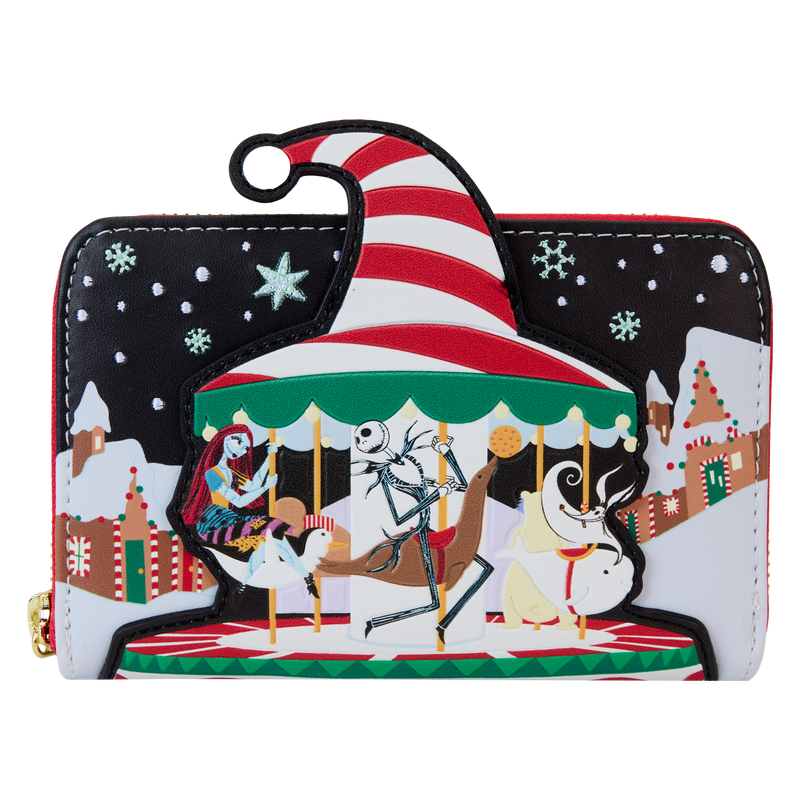 The Nightmare Before Christmas Town Carousel Zip Around Wallet